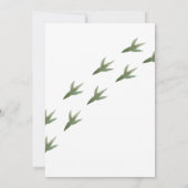 Gemeinsame Einladung von zwei Rex Dinosauriern zum (Rückseite)