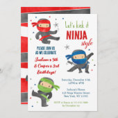 Gemeinsame Einladungen des Ninja-Kriegers zur Gebu (Vorne/Hinten)