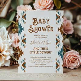 Gemeinsame Einladungen für Cowboy-Babydusche