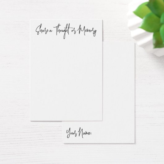 Gemeinsame Erinnerung, Feier der Gedenkkarte des L (Schreibtisch)