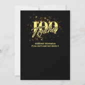 Gemeinsame Geburtstags-Doppelfeier Zweimal Spaß Einladung (Rückseite)