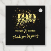 Gemeinsame Geburtstags-Doppelfeier Zweimal Spaß Geschenkanhänger (Rückseite)