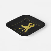 Gemeinsame Geburtstagspartei Erwachsene Golden Dan Pappteller (Gewinkelt)