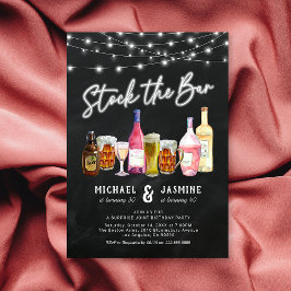 Gemeinsame Geburtstagspartei für Erwachsene Einladung