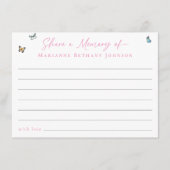 Gemeinsame Gedächtnisfeier für moderne Blumen Begleitkarte (Vorderseite)