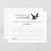 Gemeinsame Gedächtniskarte für die Beerdigung (Vorne/Hinten)