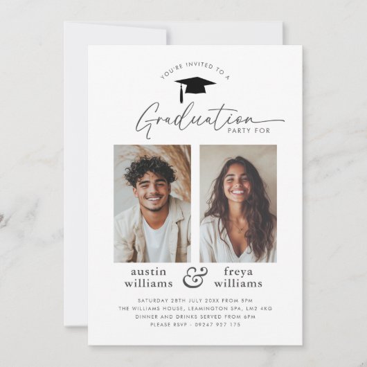Gemeinsame Graduierungspartei 2 - Einladung zum Fo (Vorderseite)