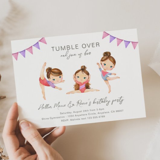 Gemeinsame Gymnastik Einladung zum Geburtstag