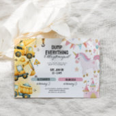 Gemeinsame Konstruktion & Einhorn Geschwister Gebu Einladung