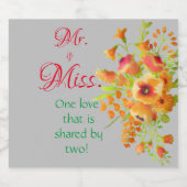 Gemeinsame Liebe Bierflaschenetikett (Einzelnes Label)