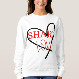 Gemeinsame Liebe Niedliche Positivgestaltung Sweatshirt