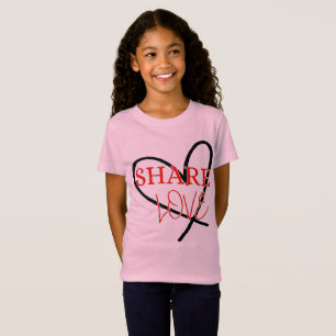 Gemeinsame Liebe Niedliche Positivgestaltung T-Shirt
