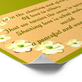 GEMEINSAME LIEBE SCHÖNES POSTER (Ecke)