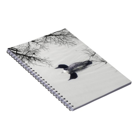 Gemeinsame Loon-Swims im Winter im Nordsee Notizblock (Rechte Seite)