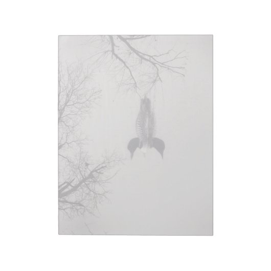 Gemeinsame Loon-Swims im Winter im Nordsee Notizblock (Rotiert)