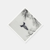 Gemeinsame Loon-Swims im Winter im Nordsee Serviette (Ecke)