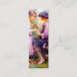 Gemeinsame Nutzung von Rose und Lesezeichen der Fr Mini Visitenkarte