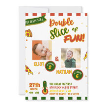 Gemeinsame Pizzaer-Party Einladung zum Geburtstag 