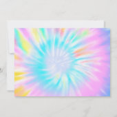 Gemeinsame Rollschuh-Geburtstagsfeier Tie Dye Einladung (Rückseite)