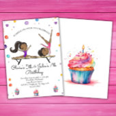 Gemeinsame Schwestern - zwei schwindende Gymnastik Einladung