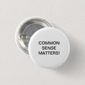 GEMEINSAME SENSE MATTER! BUTTON (Vorne & Hinten)