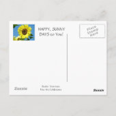 GEMEINSAME SONNENSCHIRME Sonnenblumenpostkarten So Postkarte (Rückseite)