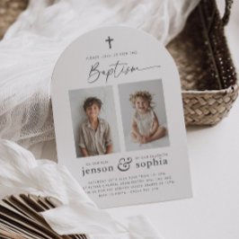 Gemeinsame Taufe 2 Foto Arch Einladung