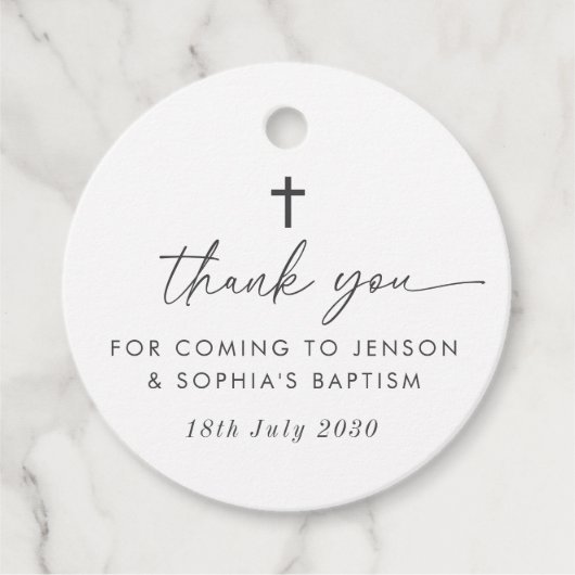 Gemeinsame Taufe Geschenkanhänger (Vorderseite)