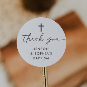 Gemeinsame Taufe Runder Aufkleber