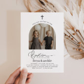 Gemeinsame Taufeinladung für Arted Foto Einladung