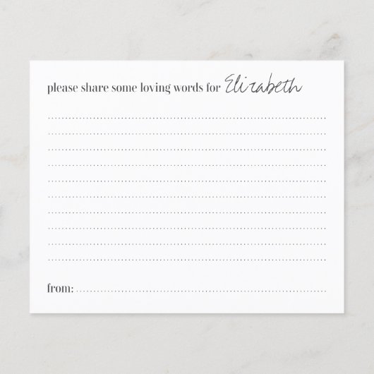 Gemeinsame Teilnahme an einer Gedächtnisloskarte f (Rückseite)