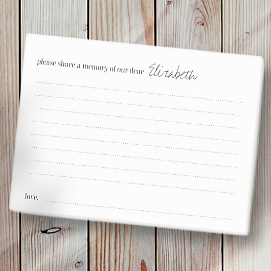 Gemeinsame Teilnahme an einer Gedächtnisloskarte f Post-it Klebezettel