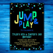 Gemeinsame Trampolin Einladung Geburtstag Geschwis