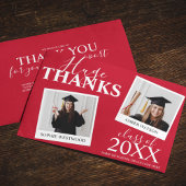 Gemeinsamer Abschluss | 2 FOTO Dankeskarte