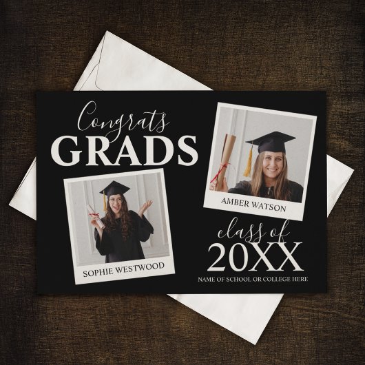 Gemeinsamer Abschluss | 2 Foto Einladung