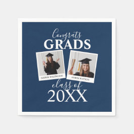 Gemeinsamer Abschluss | 2 Foto Napkins Serviette