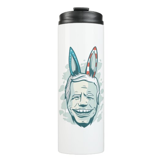 gemeinsamer demokratischer Esel Thermosbecher (Vorderseite)