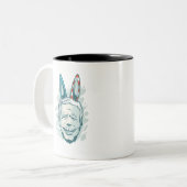 gemeinsamer demokratischer Esel Zweifarbige Tasse (Vorderseite Links)