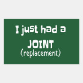 Gemeinsamer Ersatz-Spaß Neuheit Rechteckiger Aufkleber (Vorderseite)