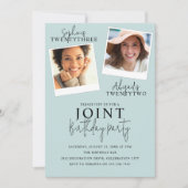 Gemeinsamer Geburtstag | 2 Foto Einladung (Vorderseite)