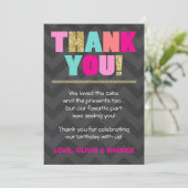 Gemeinsamer Geburtstag danken Ihnen, Dankeskarte (Stehend Vorderseite)