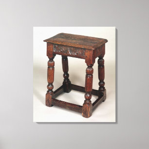 Gemeinsamer Schemel Leinwanddruck