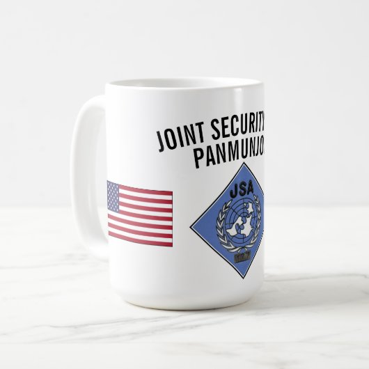 GEMEINSAMER SICHERHEITS-BEREICH PANMUNJOM KAFFEETASSE (Vorderseite Links)