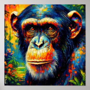 GEMEINSAMES CHIMPANZEI 10 POSTER