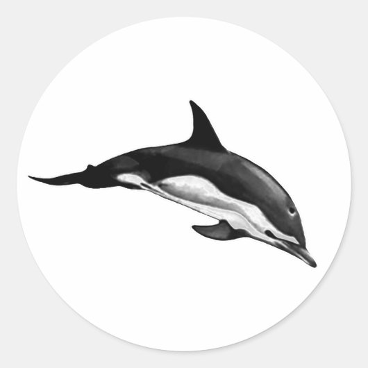 GEMEINSAMES DOLPHIN RUNDER AUFKLEBER (Vorderseite)