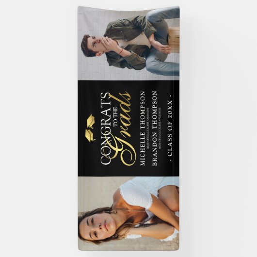 Gemeinsames Foto der Graduierungspartei 2 Banner (Vertikal)