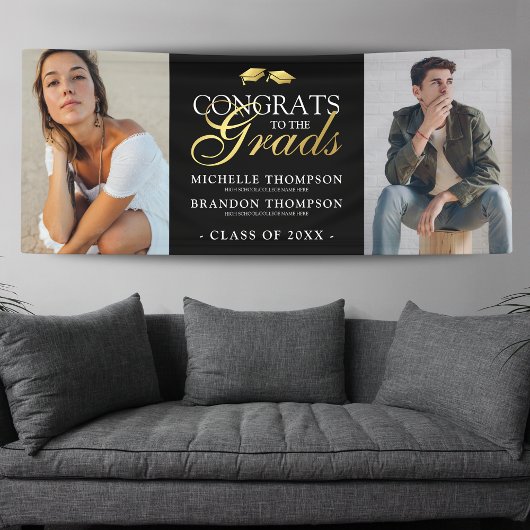 Gemeinsames Foto der Graduierungspartei 2 Banner