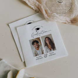 Gemeinsames Foto der Graduierungspartei 2 Serviette