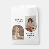 Gemeinsames Geburtstagspapier mit doppeltem Foto Geschenktütchen (Vorderseite)