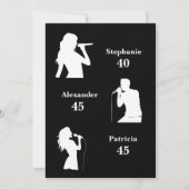 Gemeinsames Geburtstagtriple den Spaß Minimalistis Einladung (Vorderseite)